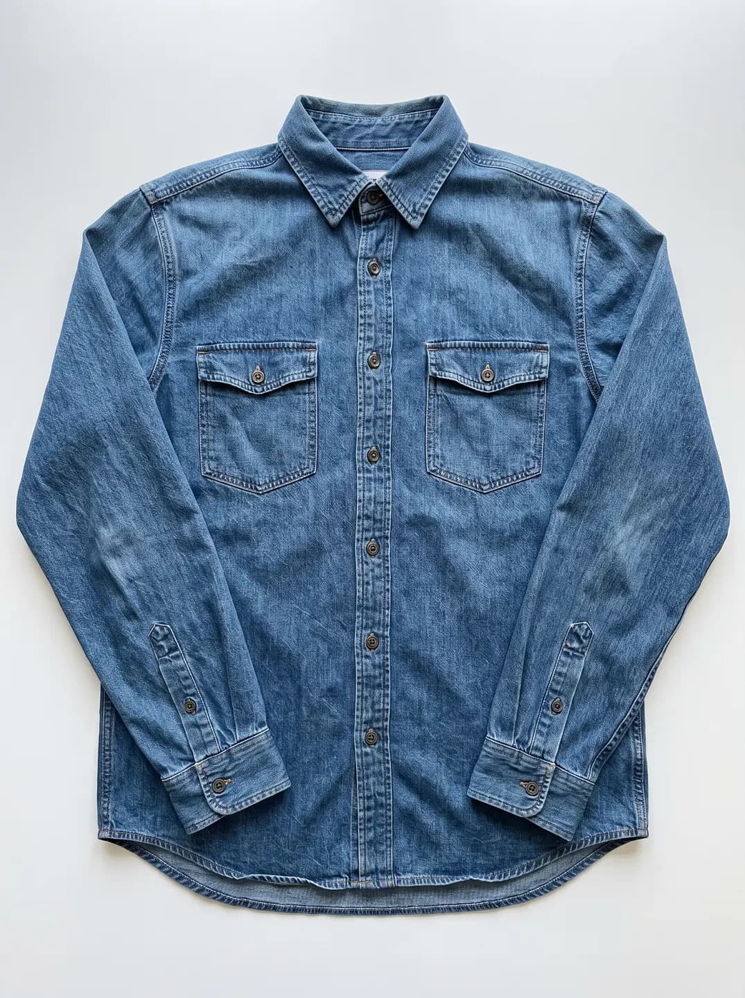Source photo of the denim shirt