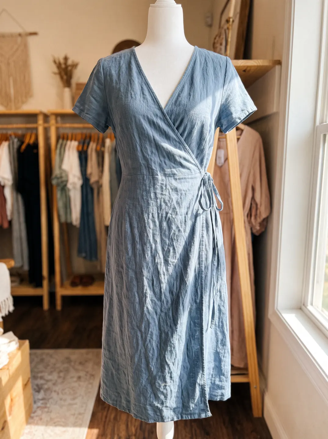 Source photo of the linen dress