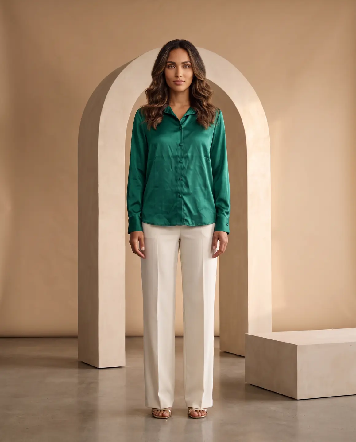 The satin shirt: main image
