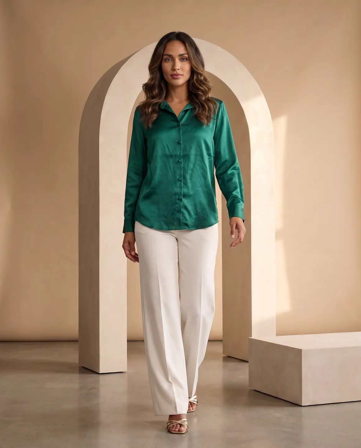 The satin shirt: another angle