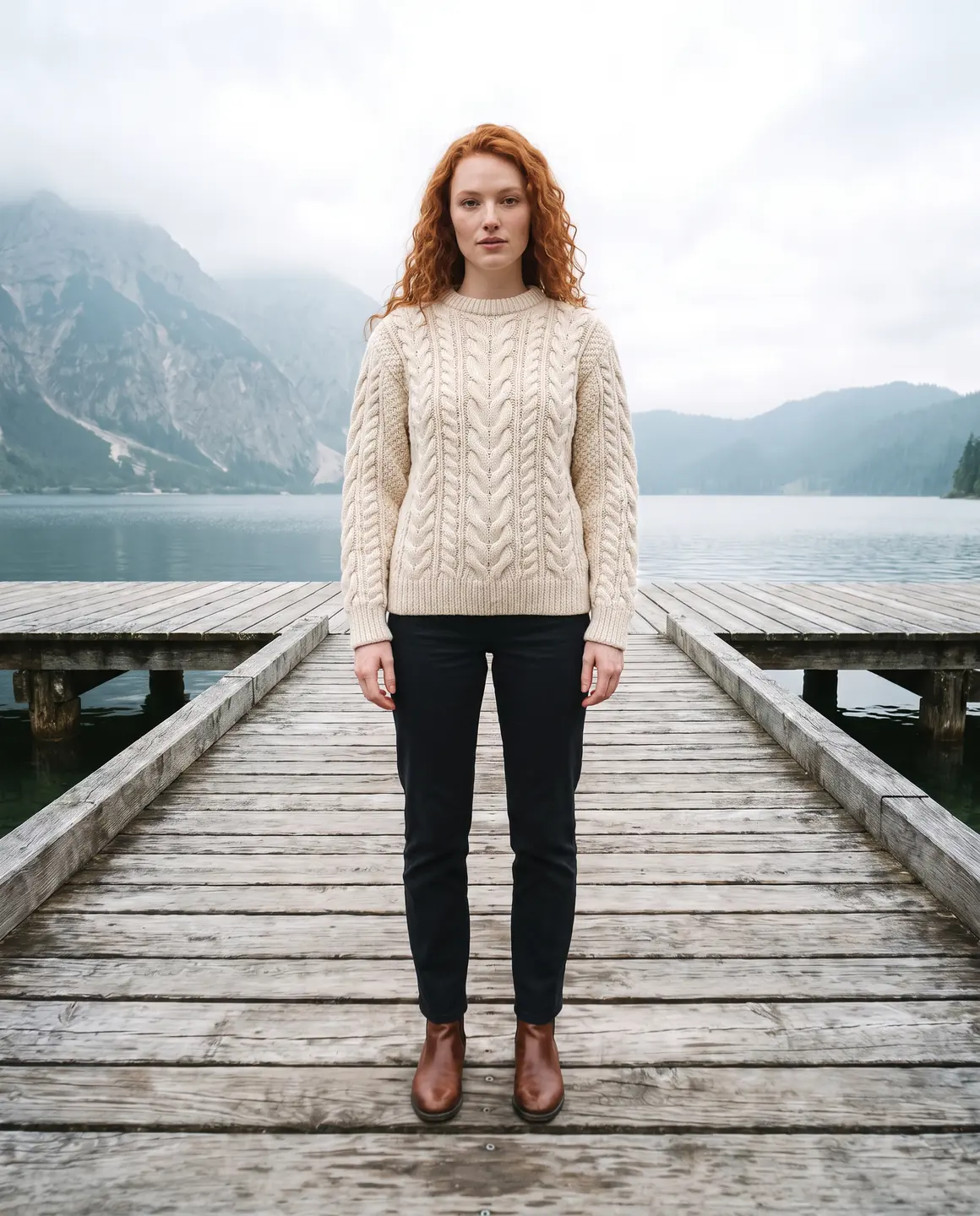 The cable-knit sweater: main image
