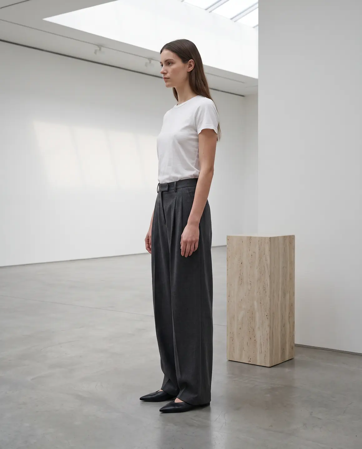 The charcoal trousers: another angle